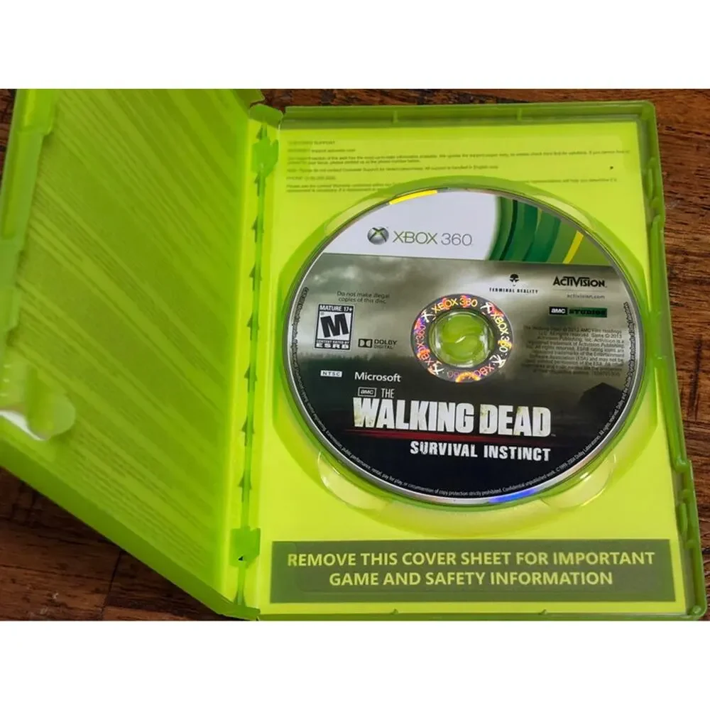 Activision The Walking Dead Survival Instinct Xbox 360 Xbox Live M Case Game
